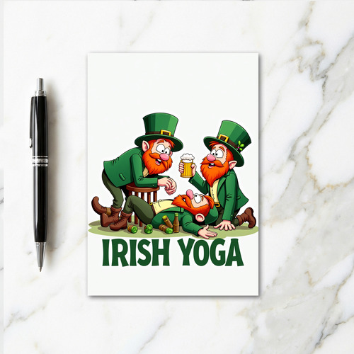Irish Yoga Fun Scene Card