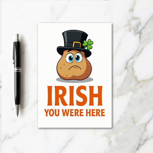Irish You Were Here Potato Card