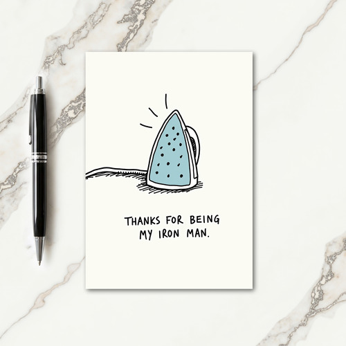 Iron Man Fathers Day Icon Card