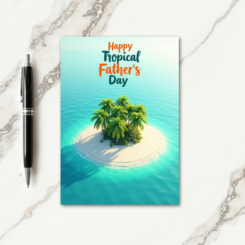 Island Fathers Day Escape Card