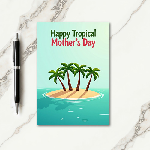 Island Mothers Day Card