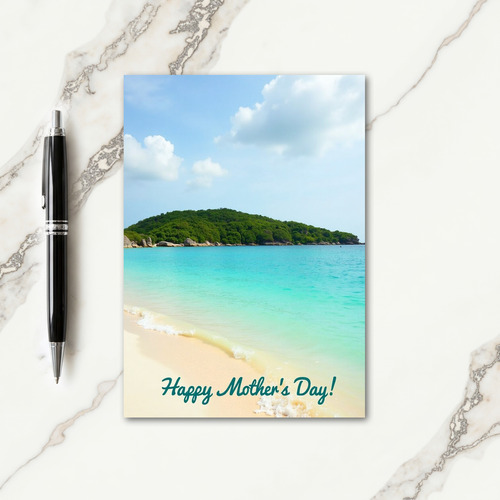 Island Mothers Day Scene Card
