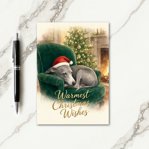 Italian Greyhound Christmas Card