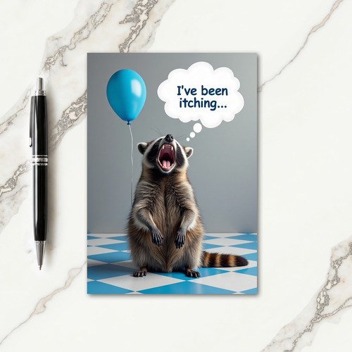 Itchy Birthday Balloon Card