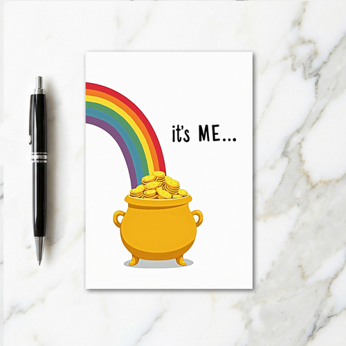 Its Me Rainbow Gold Card