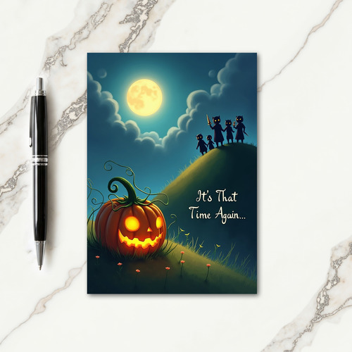 Its That Time Again Moonlit Card
