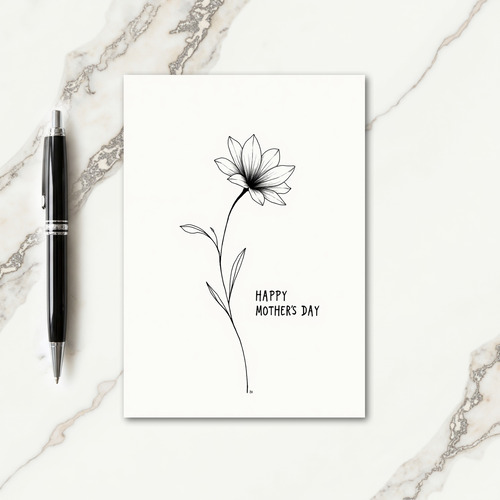 Ivory Backdrop Mothers Day Card