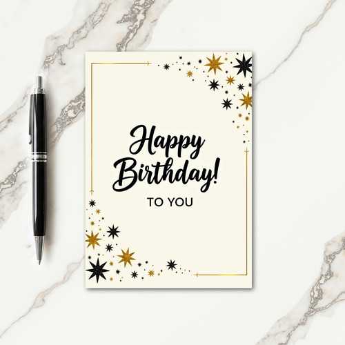 Ivory Birthday Card
