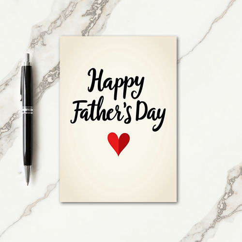 Ivory Black Fathers Day Card