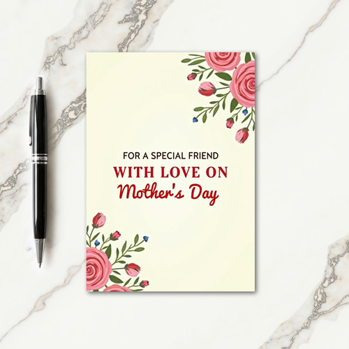 Ivory Mothers Day Friend Card