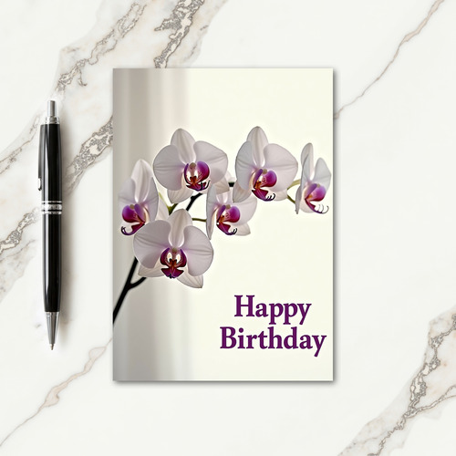 Ivory Petal Birthday Card