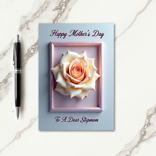 Ivory Rose Mothers Day Frame Card