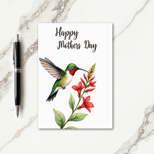 Jewel Bird Mothers Day Card