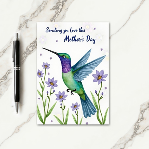 Jewel Bird Mothers Day Love Card