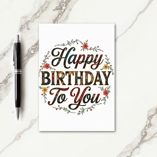 Jewel Bloom Birthday Card