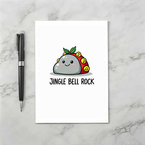 Jingle Bell Rock Pun Funny Christmas Card