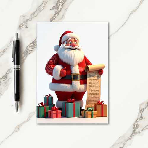 Jolly Figure Christmas Card
