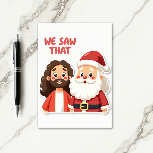 Jolly Bearded Figures Card