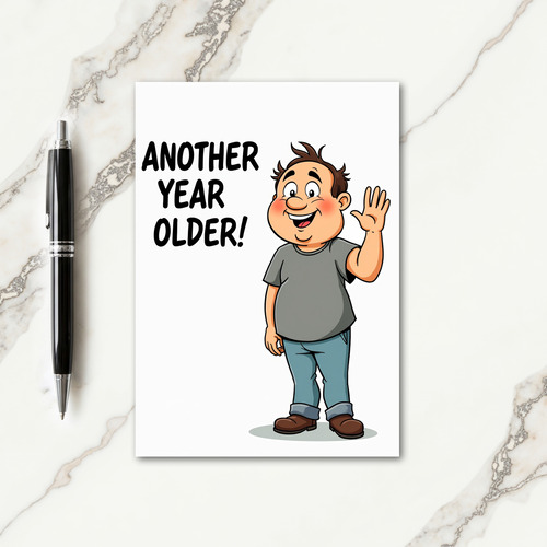 Jolly Birthday Cartoon Card