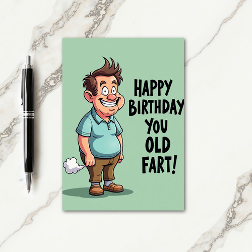 Jolly Birthday Cartoon Figure Card
