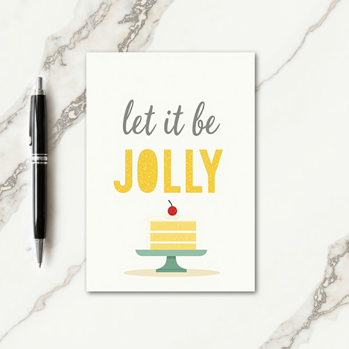 Jolly Cake Birthday Card