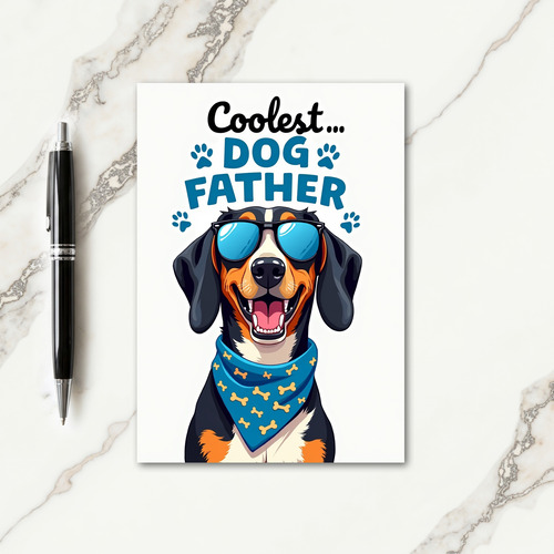 Jolly Dog Fathers Day Card