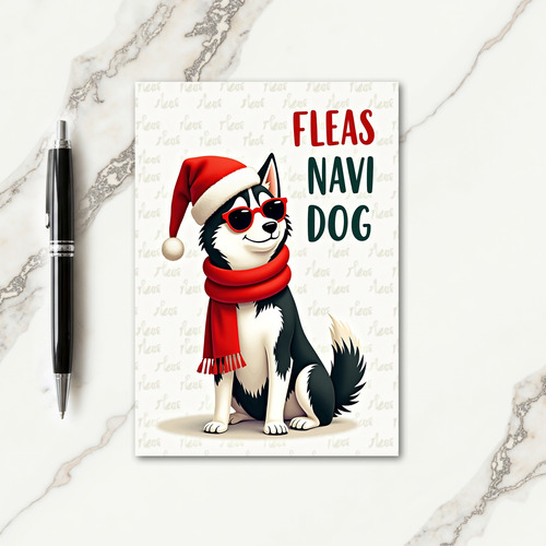 Jolly Dog Illustration Card
