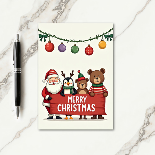 Jolly Elder Christmas Card thumbnail