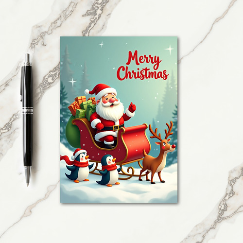 Jolly Elders Sleigh Card