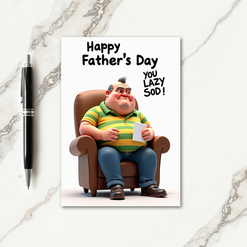 Jolly Fathers Day Art Card
