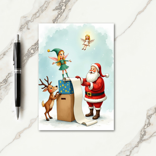 Jolly Figure Scroll Card