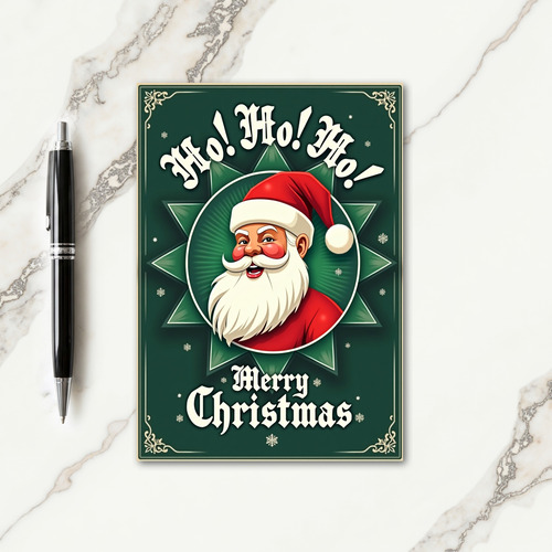 Jolly Figure Starburst Card