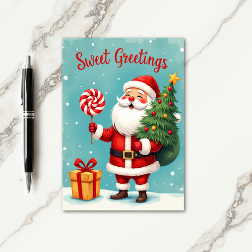 Jolly Figure Sweet Treat Card