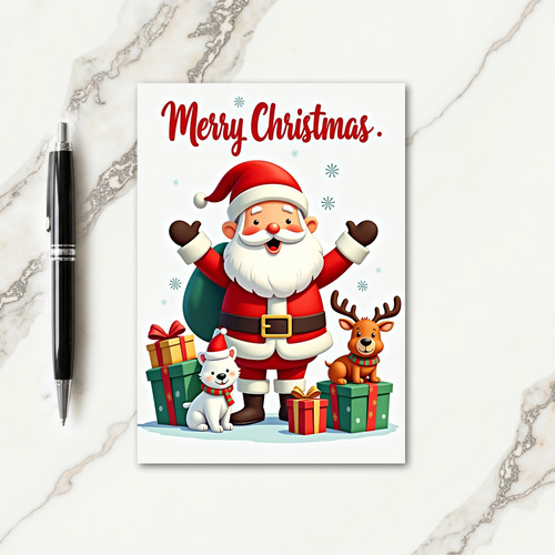 Jolly Figures Christmas Card