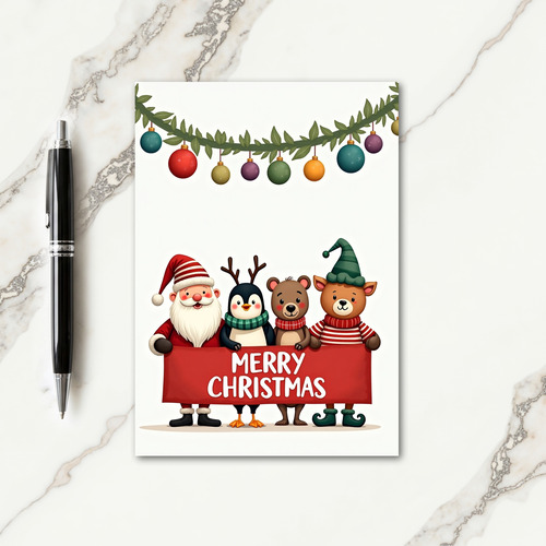 Jolly Friends Christmas Card