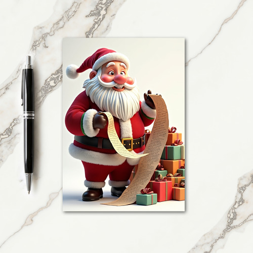 Jolly Givers Big List Christmas Card