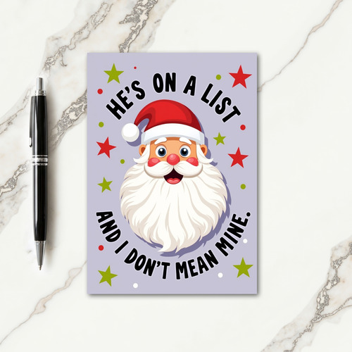 Jolly Old Man Funny Christmas Card