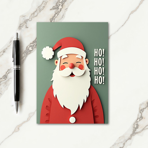Jolly Papercraft Christmas Card