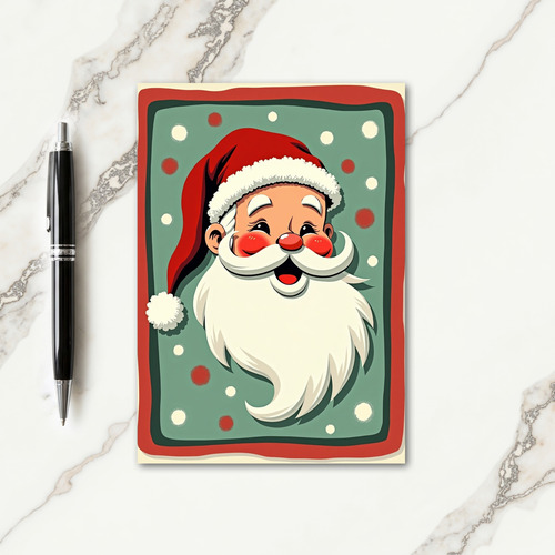 Jolly Whiskered Figure Card