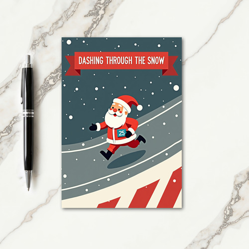 Dashing Through the Snow Card