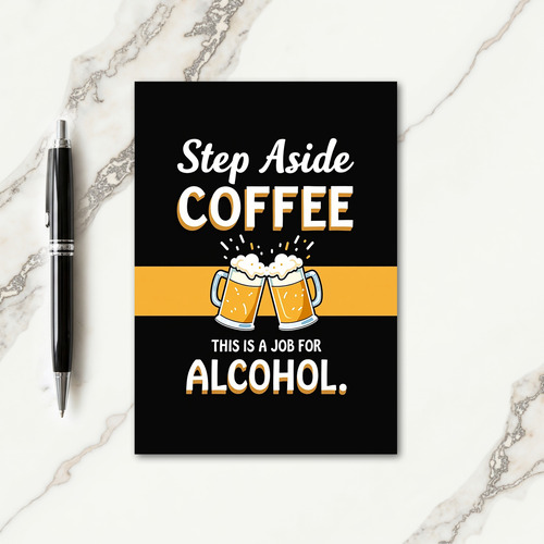 Jovial Birthday Black Canvas Card