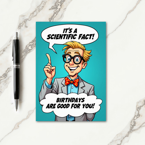 Jovial Birthday Illustration Card