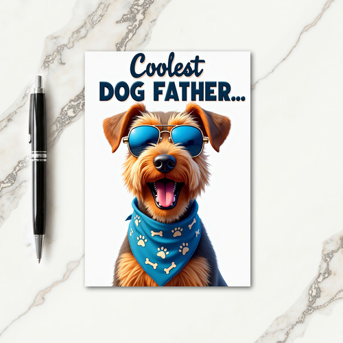 Jovial Canine Fathers Day Card