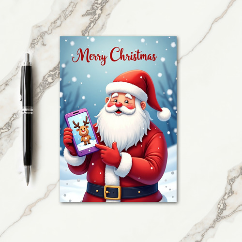 Jovial Christmas Figure Card
