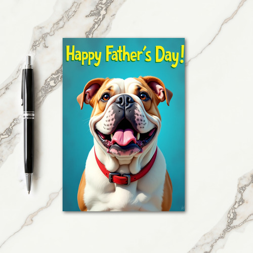 Jovial Dog Fathers Day Card