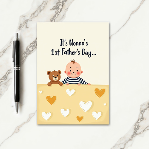Jovial Fathers Day Baby Card