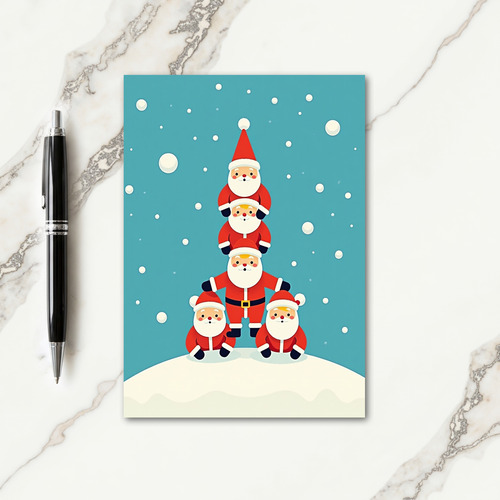 Jovial Pyramid Christmas Card