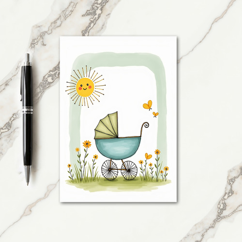 Jovial Sun Fathers Day Art Card