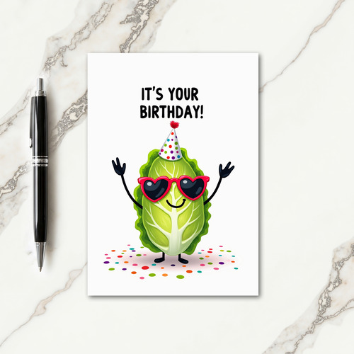Jovial Veggie Birthday Card