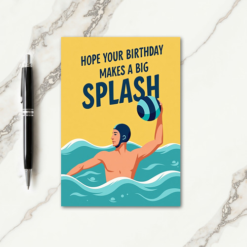 Jovial Water Fun Birthday Card